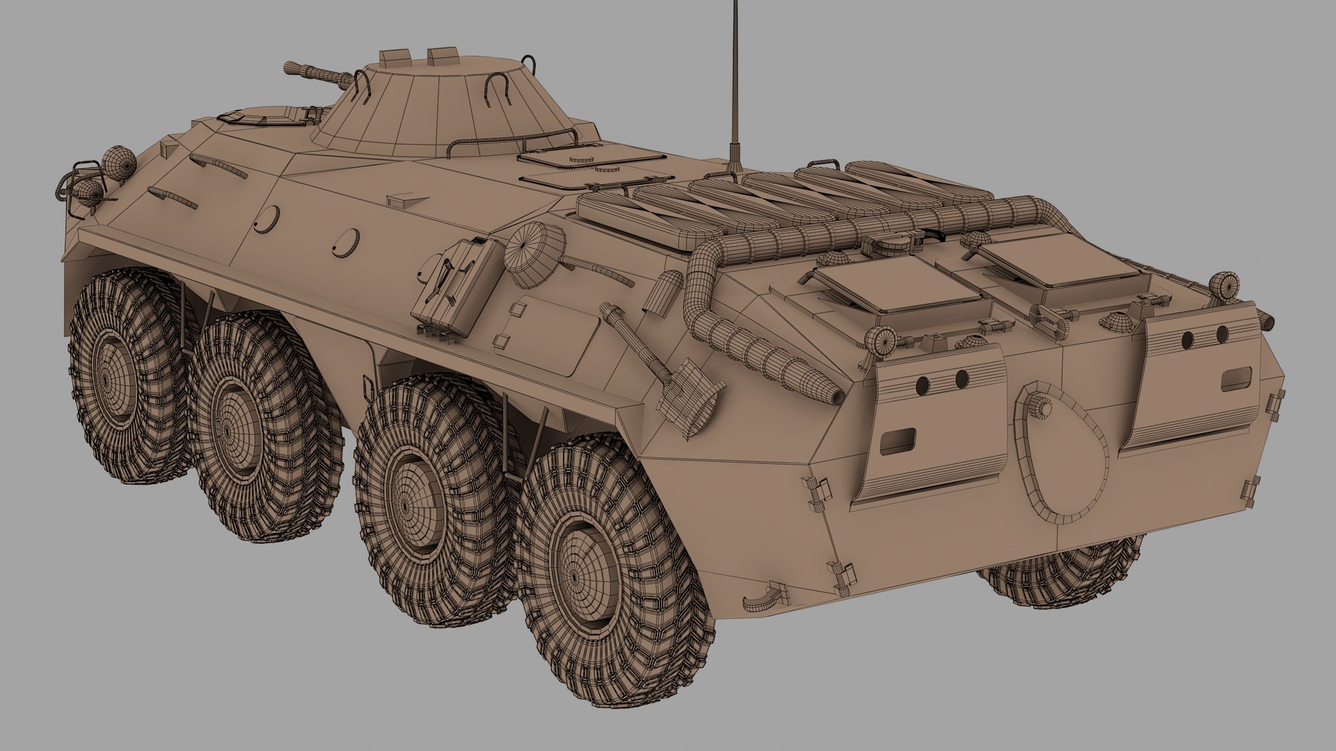 Russian Btr 70 3D Model - TurboSquid 1551603