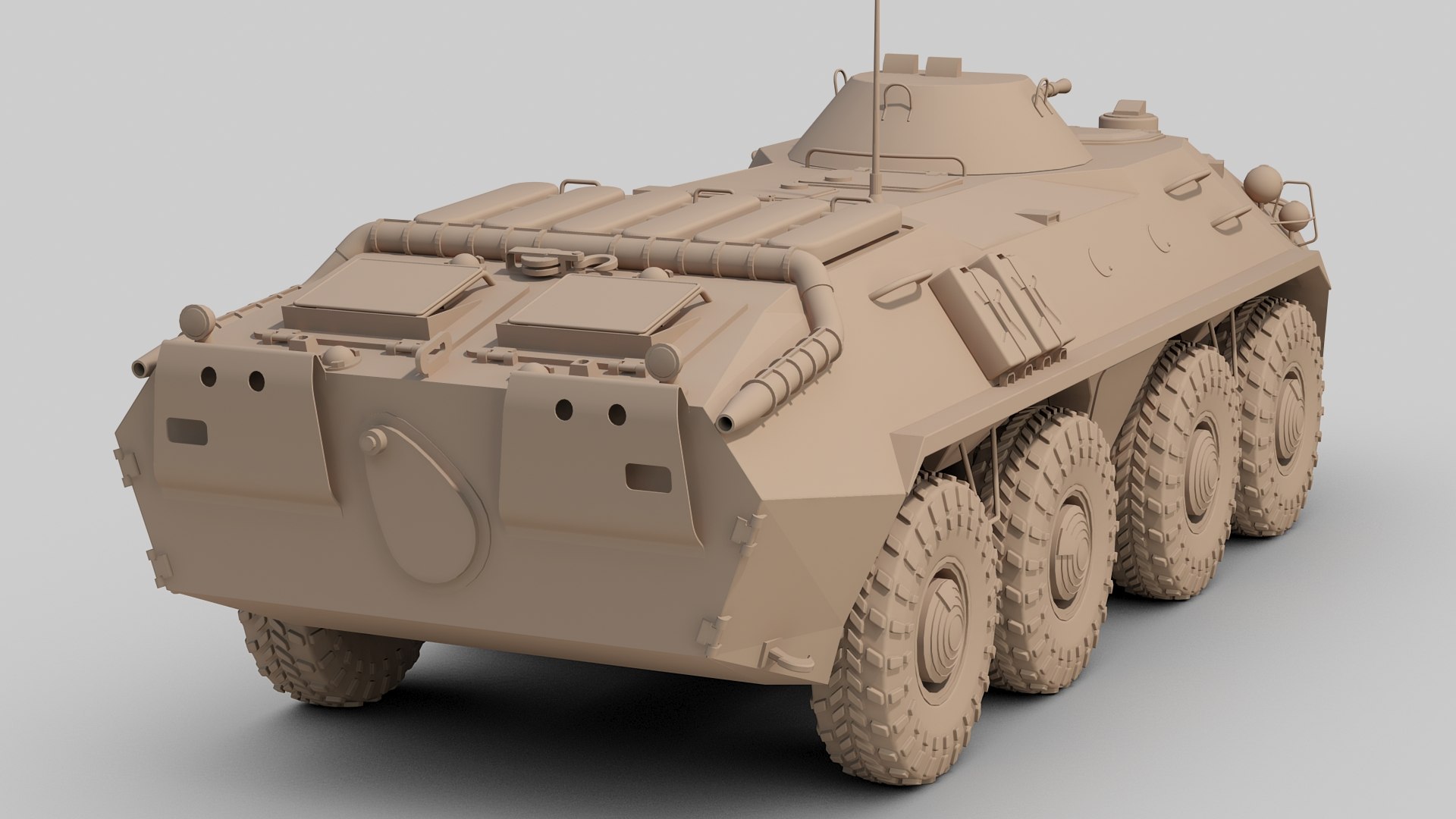 Russian Btr 70 3D Model - TurboSquid 1551603