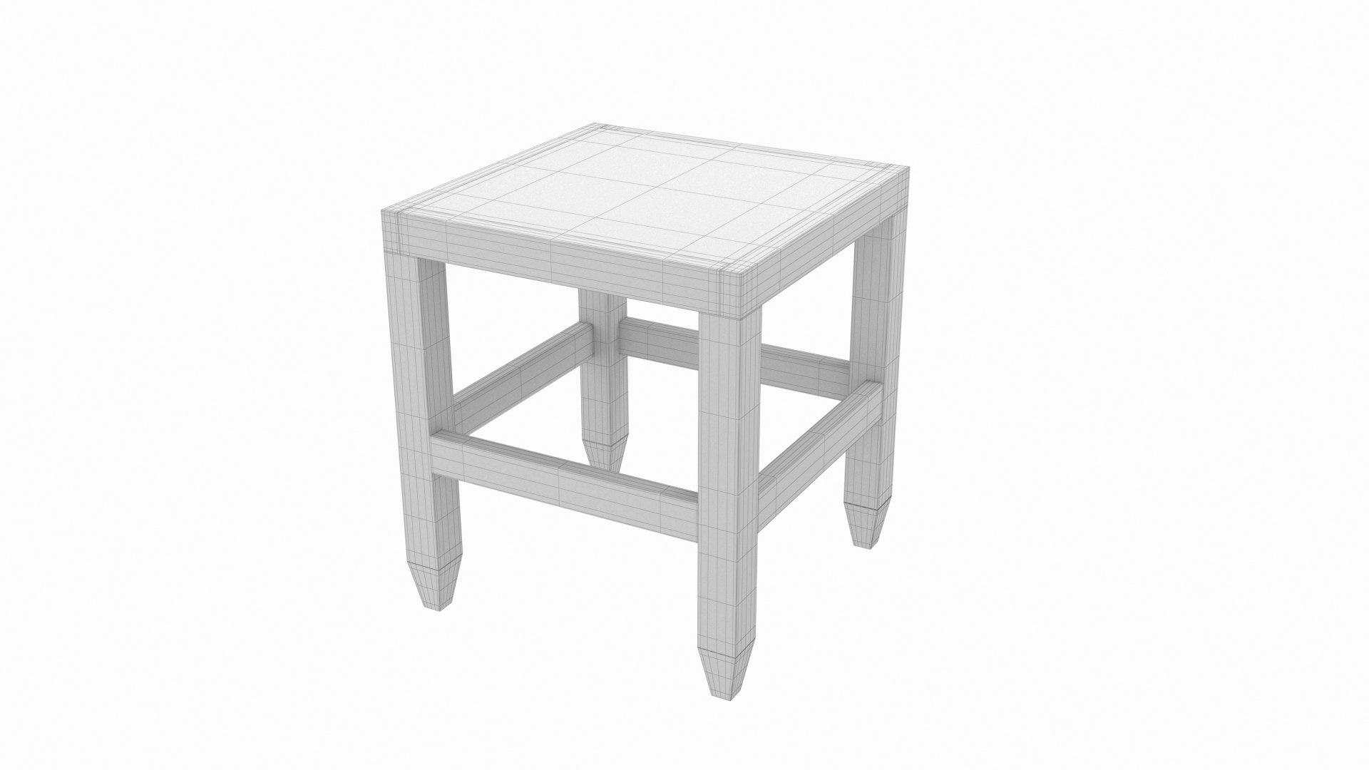 Stool Wooden 3D model - TurboSquid 1953720