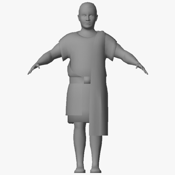 3D egyptian character male 01 model