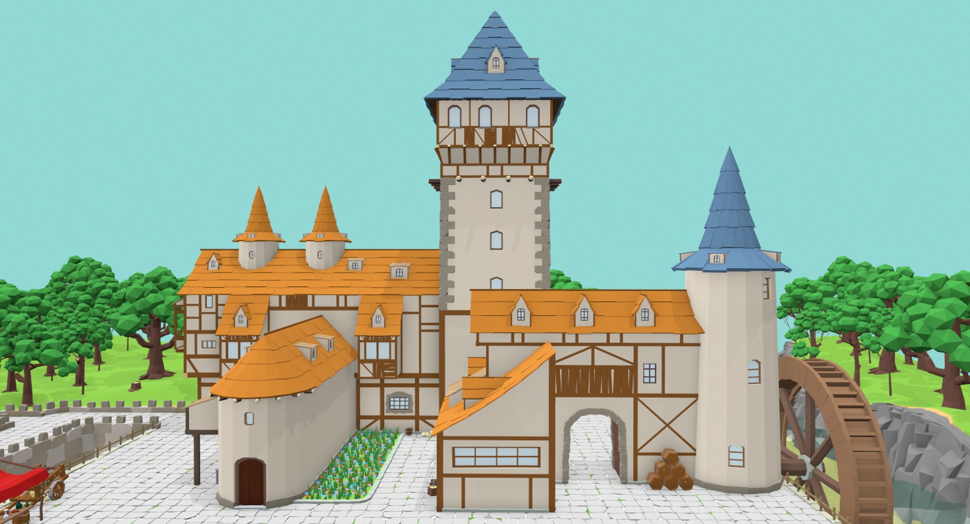 3D medieval castle https://p.turbosquid.com/ts-thumb/CL/EFgHlL/1A4OwejN/screenshot014/png/1548824826/1920x1080/fit_q87/1a66b7667547ae371d7116d1a53e133a6e8e13fc/screenshot014.jpg