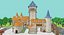 Medieval Castle Low-Poly 3D Model