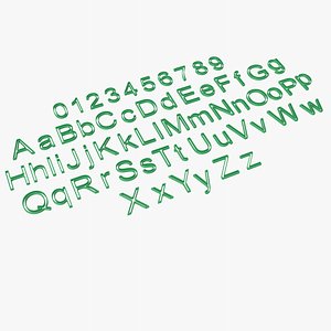 3D Alphabet plastic 6