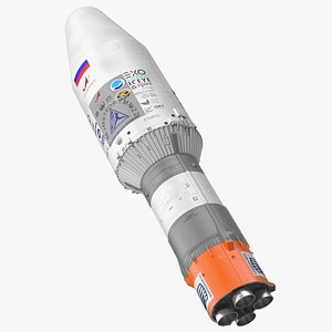 3D model Soyuz 2 Rocket Stage 3