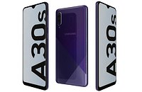 Samsung Galaxy A30s Prism Crush Violet Low Poly