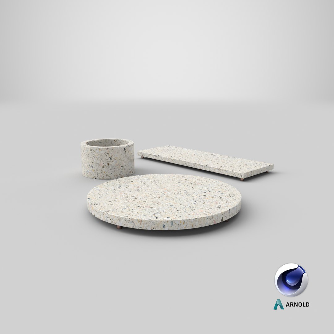 realistic terrazzo serving pieces 3D model https://p.turbosquid.com/ts-thumb/CL/Uj1qtH/HKKdUuEg/stemcell_cinema_4d_arnold_render/png/1573065511/1920x1080/fit_q87/ae02fb8be918665ff4aacbd28c6fae3901732289/stemcell_cinema_4d_arnold_render.jpg