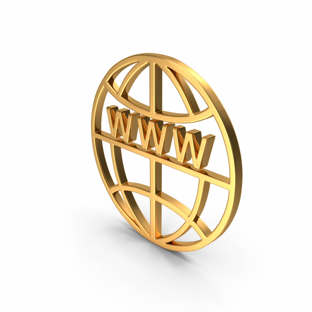 Web Icon Gold Model - TurboSquid 2316644