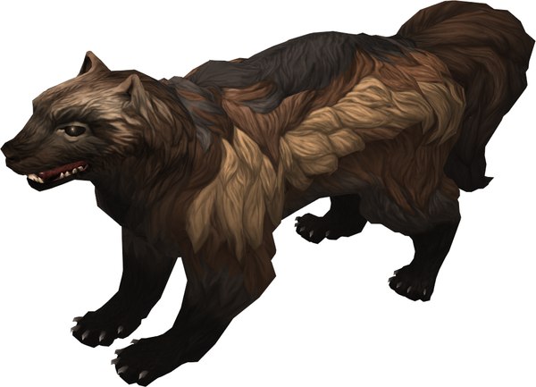 3d wild wolverine model