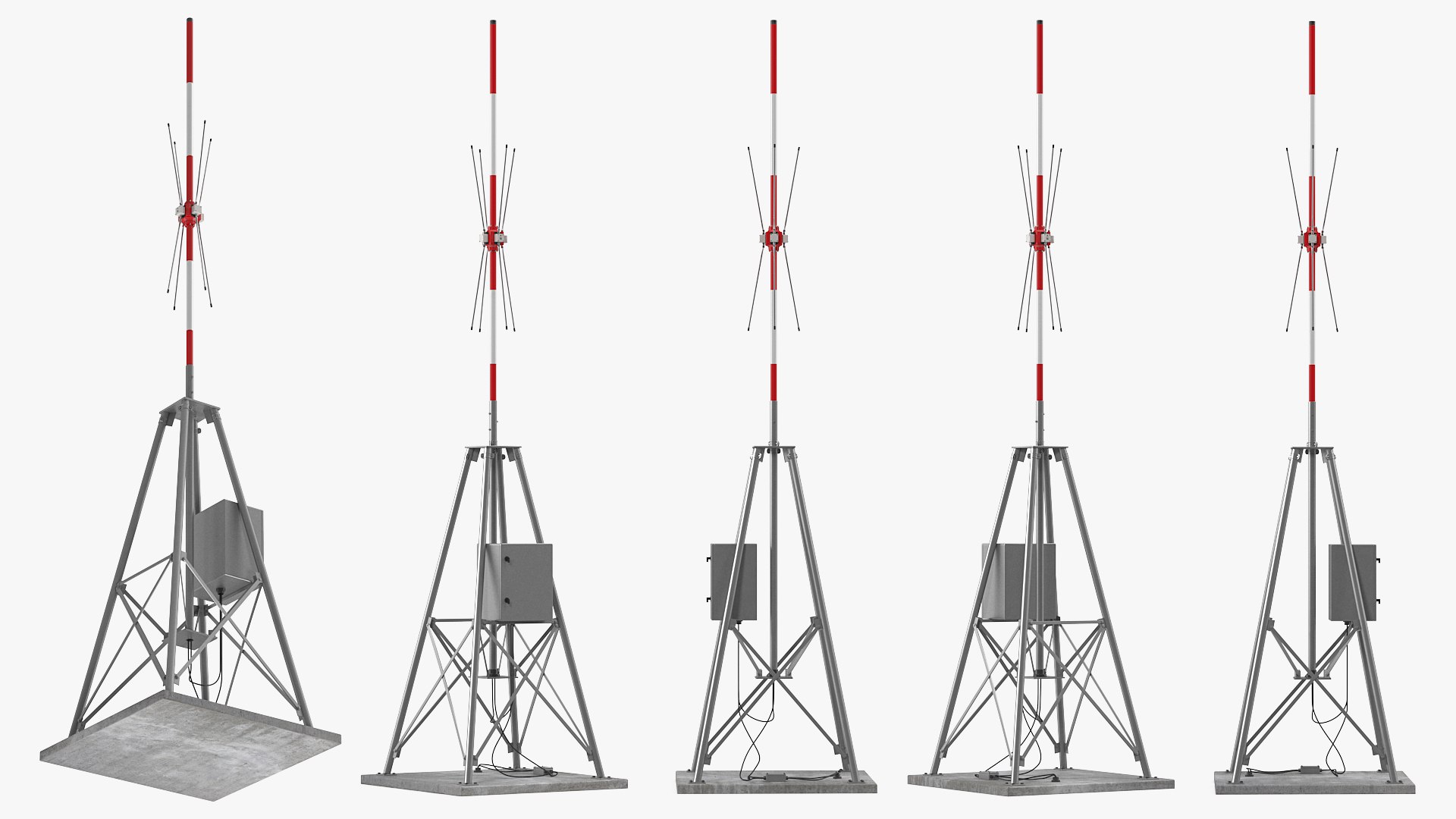 VTS Radio Direction Finder Antenna 3D model preview