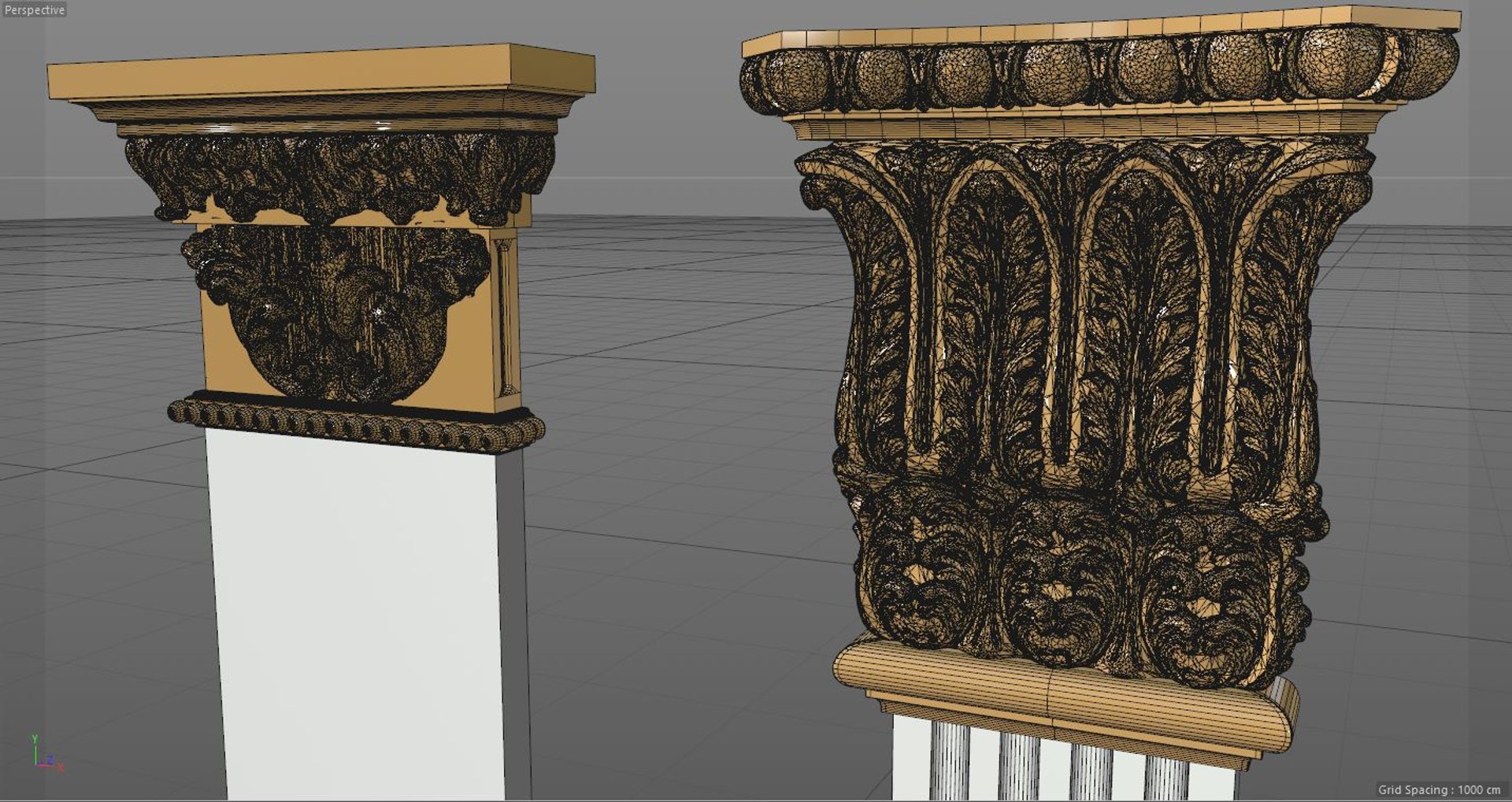 Column Architecture Model - TurboSquid 1480597