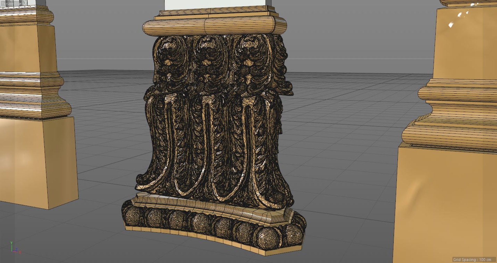 Column Architecture Model - TurboSquid 1480597