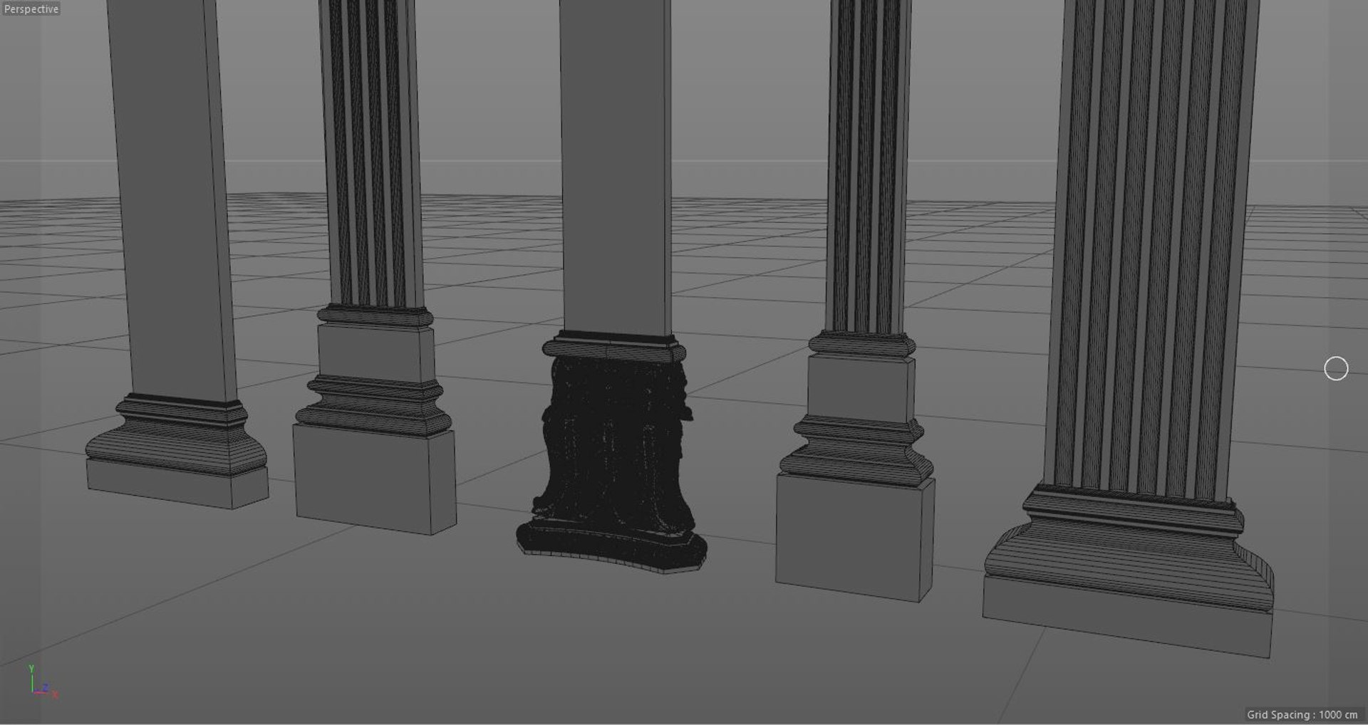 Column Architecture Model - TurboSquid 1480597