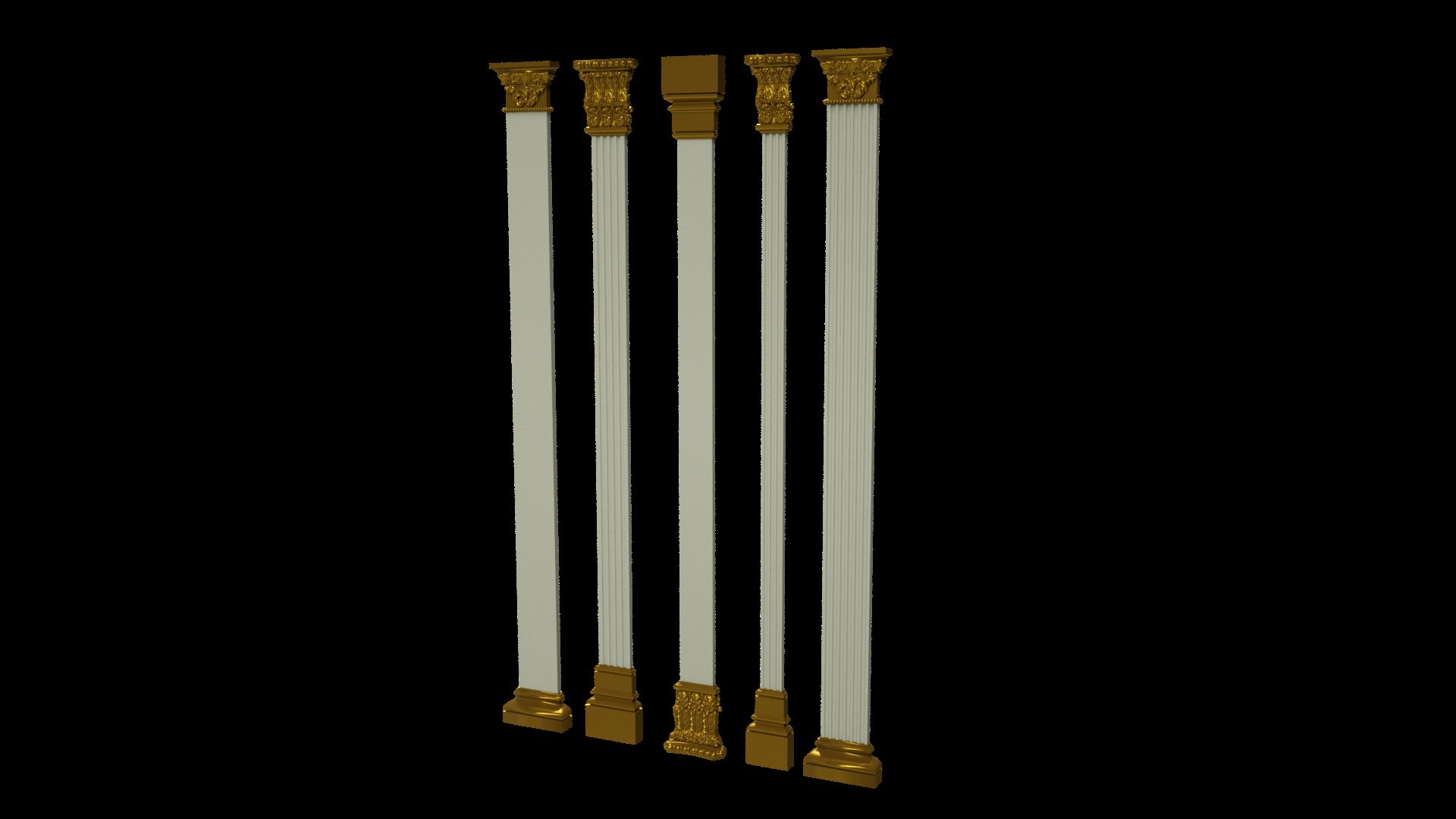 Column Architecture Model - TurboSquid 1480597