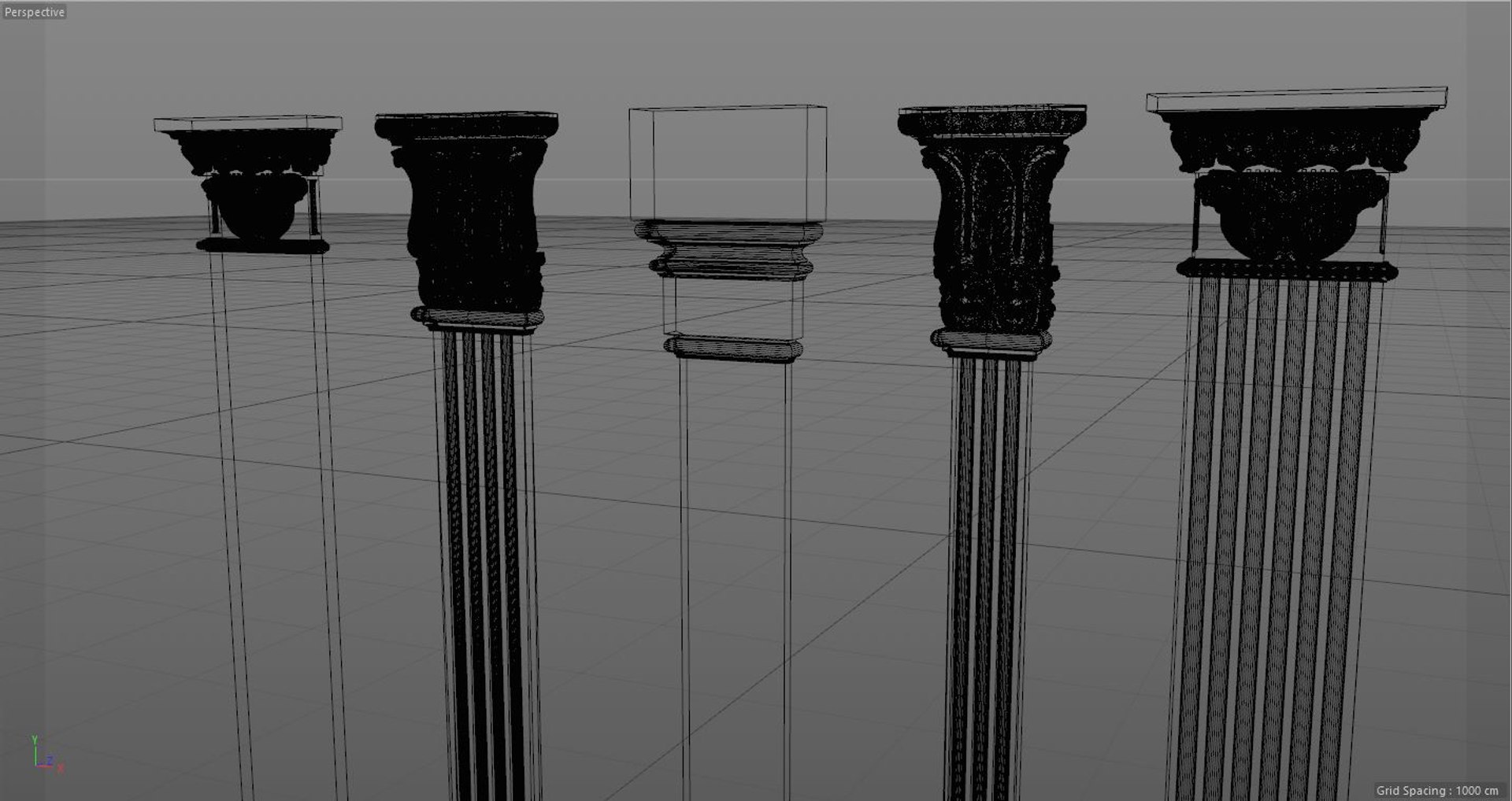 Column Architecture Model - TurboSquid 1480597