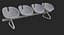 Fjord Bench Four Sistema Iray + 3ds max