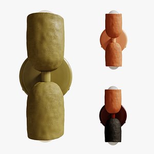 Ceramic Up Down Sconce - Tonal Hardware 3D