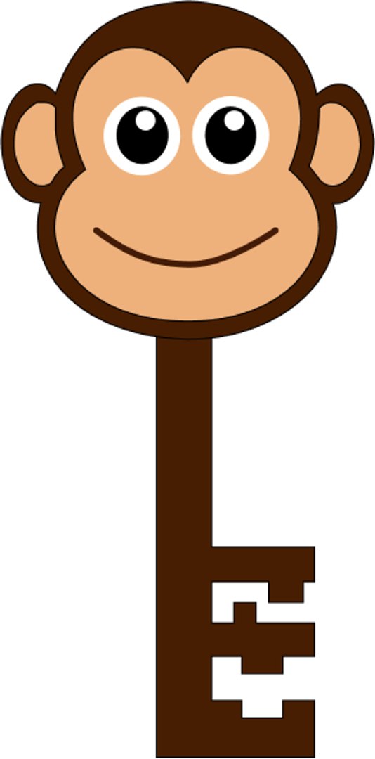 3D monkey key model TurboSquid 1587853