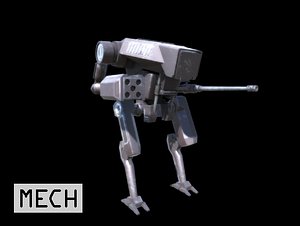 3D mech robot model