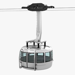 aerial tramway cable car 3D