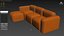DLOETT L-Shape Modular Sectional Sofa