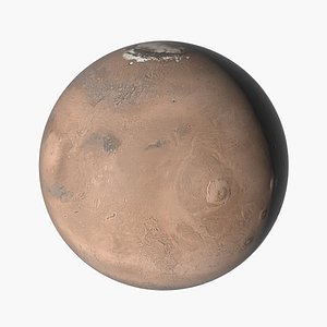realistic planet mars 3D