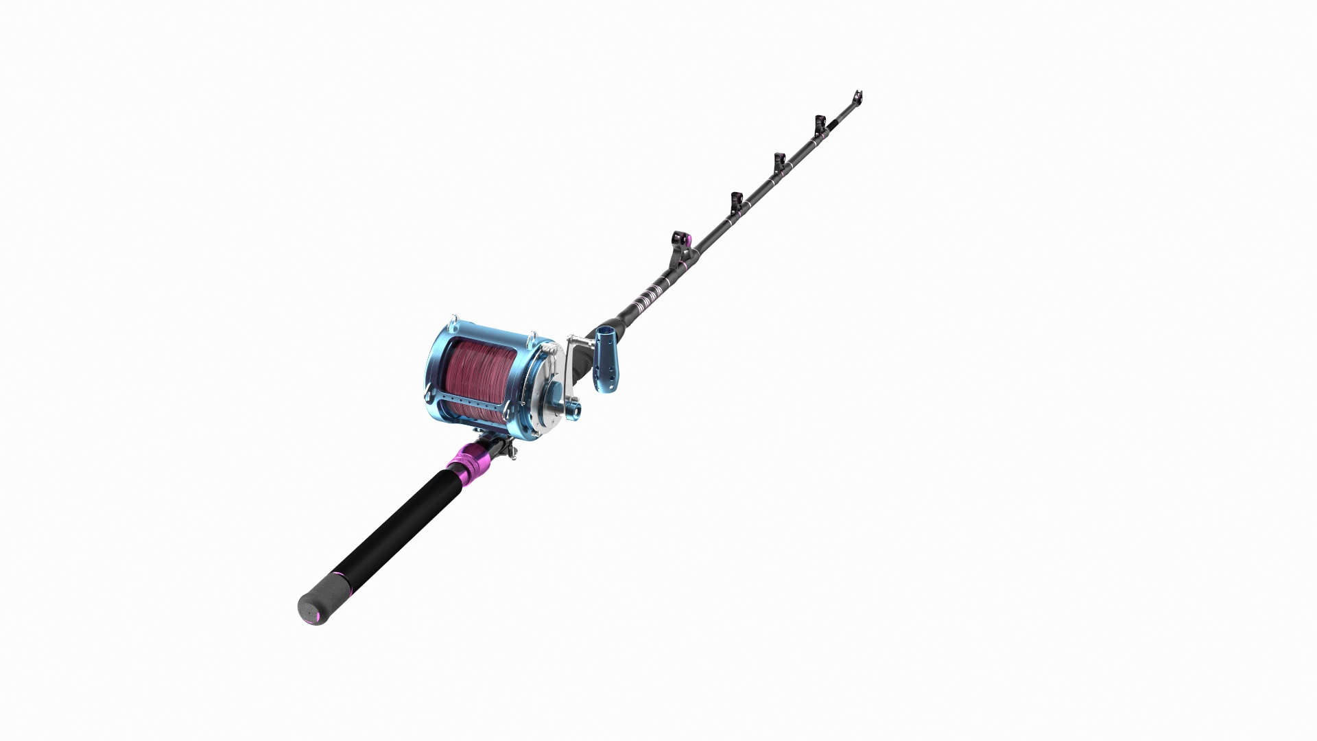 Telescopic Fishing Rod And Reel Rigged 3D Model - TurboSquid 1871195