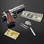 Handgun with Cash and Cocaine