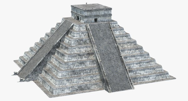 modelo 3d Templo de Kukulkan, pirámide maya - TurboSquid 1419218