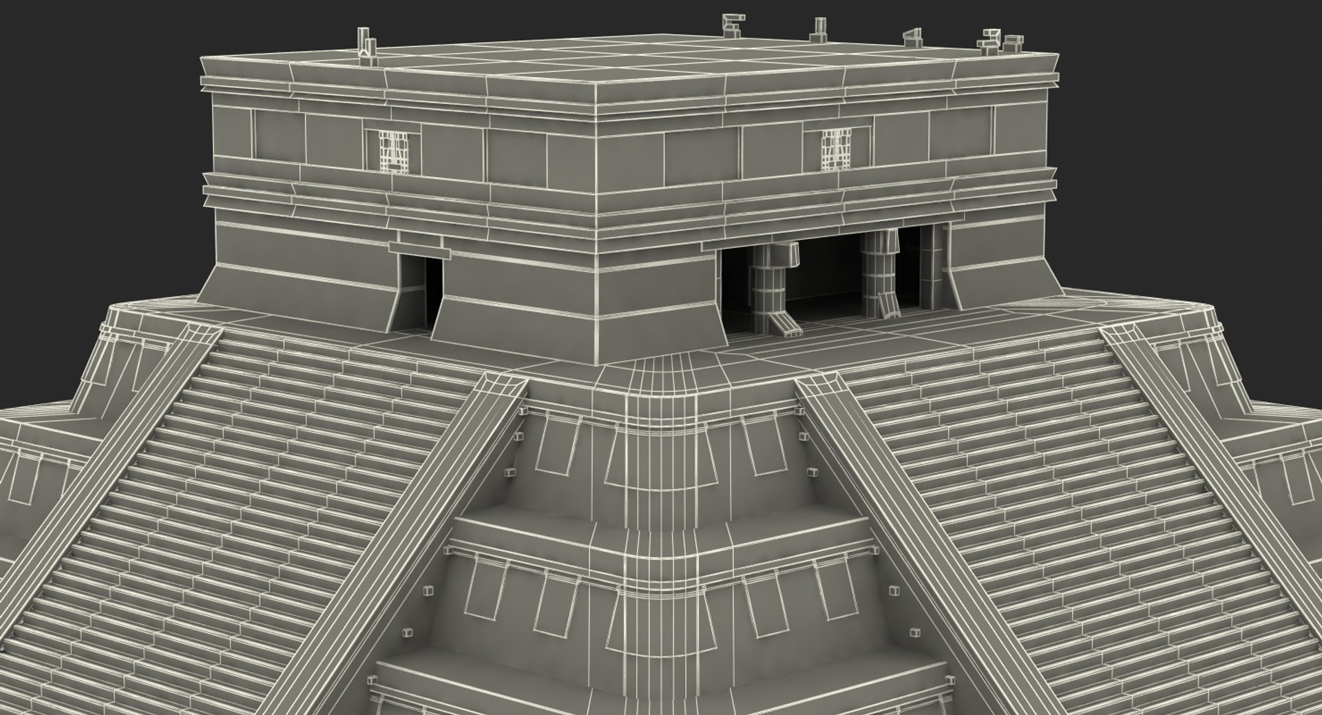 Kukulkan temple mayan pyramid 3D model - TurboSquid 1419218