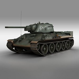 3D T-34-76 UZTM- Model 1942 - Soviet tank - 19 Tank Corps