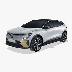 3D Renault Megane e-tech 2022 model