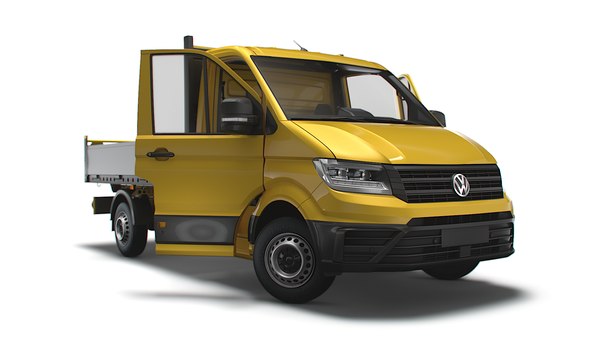 3D Модель VW Crafter Single Cab Tipper HQ Interior 2023.