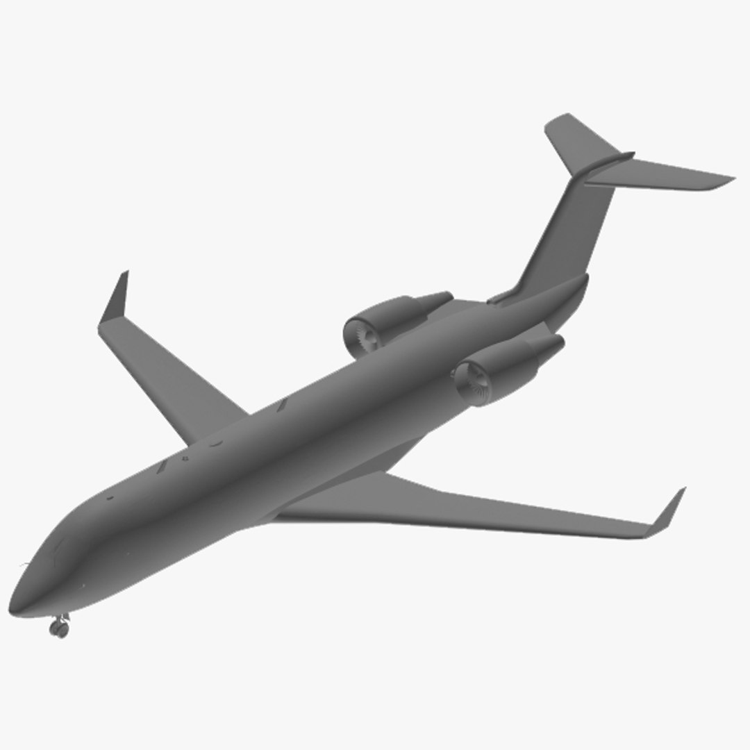 3d Model Bombardier Jet Crj200 Air France