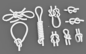 Rope Knot Types Low-poly