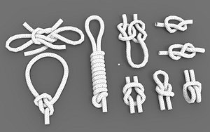 Rope Knot Types Low-poly