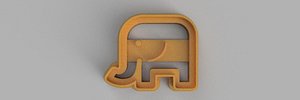 ELEPHANT COOKIE CUTTER 3D