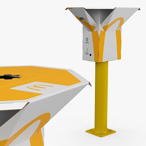 McDonalds Street Table on Parking Post model