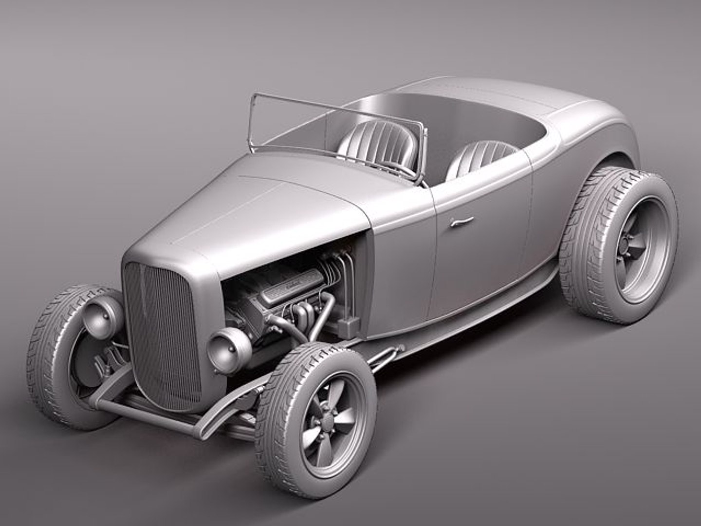 Hot Rod 32 Multiple 3d Model