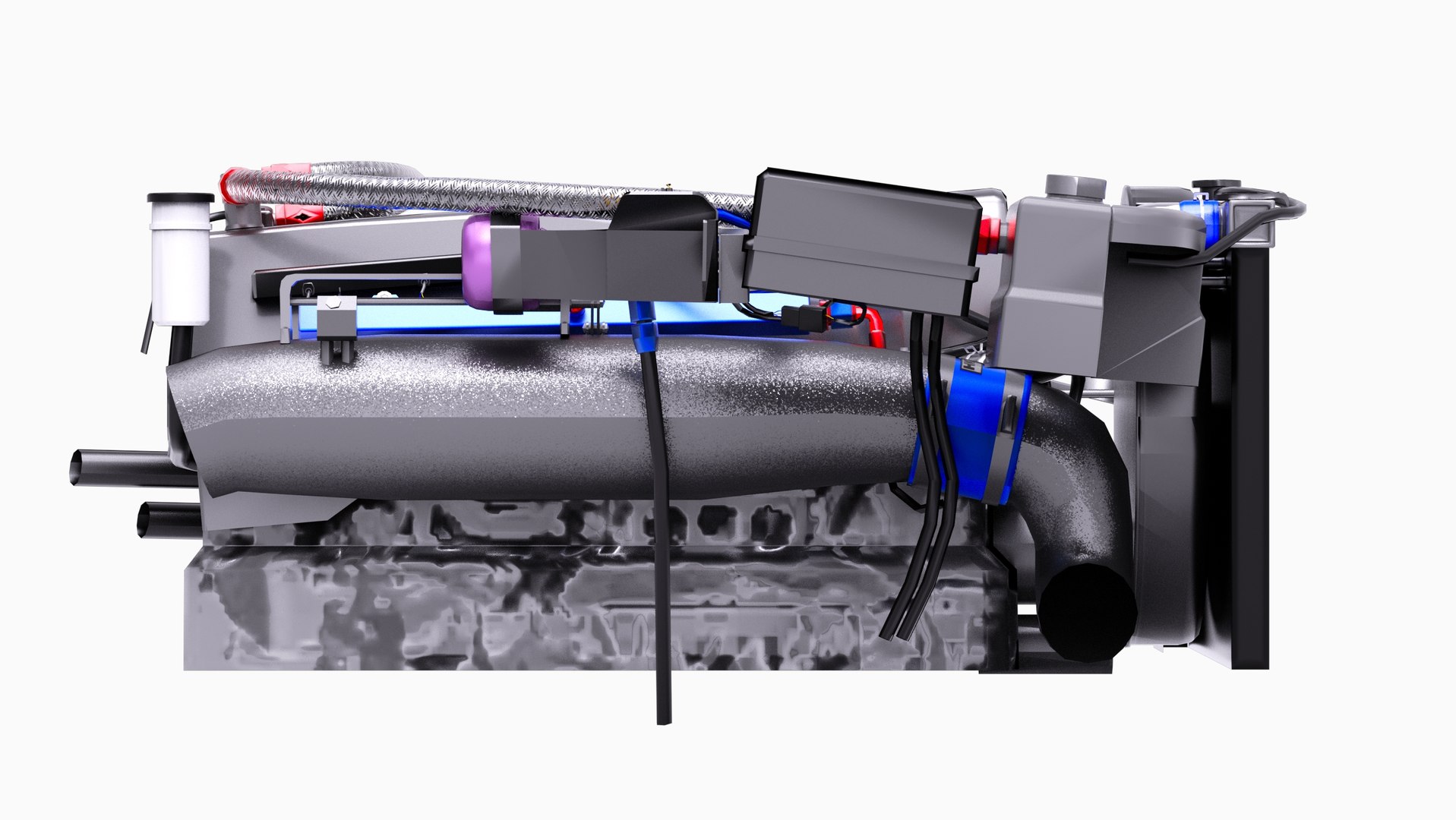 3D RB26 Inline 6 600HP Turbonetics Engine Model - TurboSquid 2337121