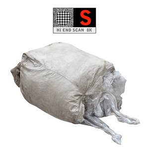 large bags garbages 8k 3d obj