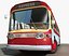 Generisches Retro BUS 02 - Low Poly