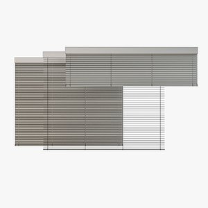 venetian blinds rails x 3D