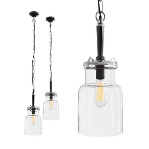Haiti Hanging Lamp in Silver