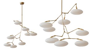 3D Brindille Foyer LED Chandelier