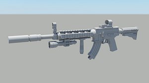 3d m4 gun model