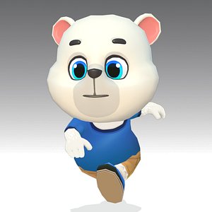 Polar Bear Animated Rigged
