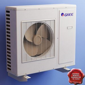 air conditioner gree 3d model