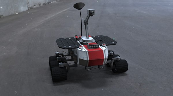 robot rover 3d max