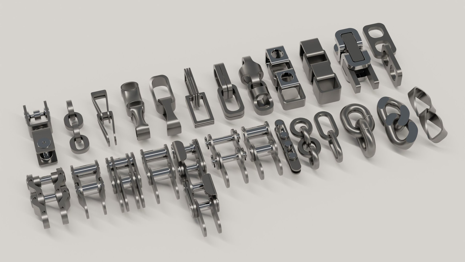3D Model Types Of Chains - TurboSquid 1955272