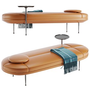 Modern Leather Daybed Wendelbo WON Canoe